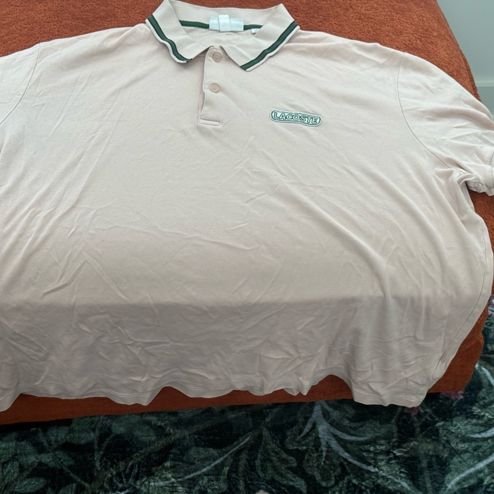 Lacoste Men's Cream Polo Shirt